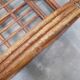 Vintage rattan pretzel armchair