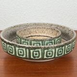Set of 2 WGP ceramic bowls from West Germany, mid-century style, 1960s.