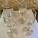 4 bistro glasses mismatched at the beginning of the XX century