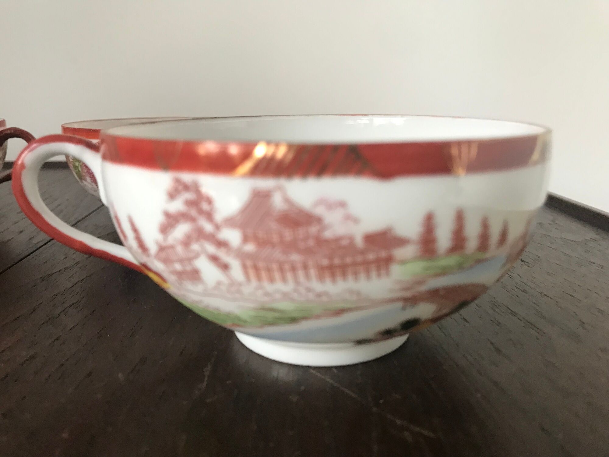 Lot de 4 tasses Porcelaine Japonaise
