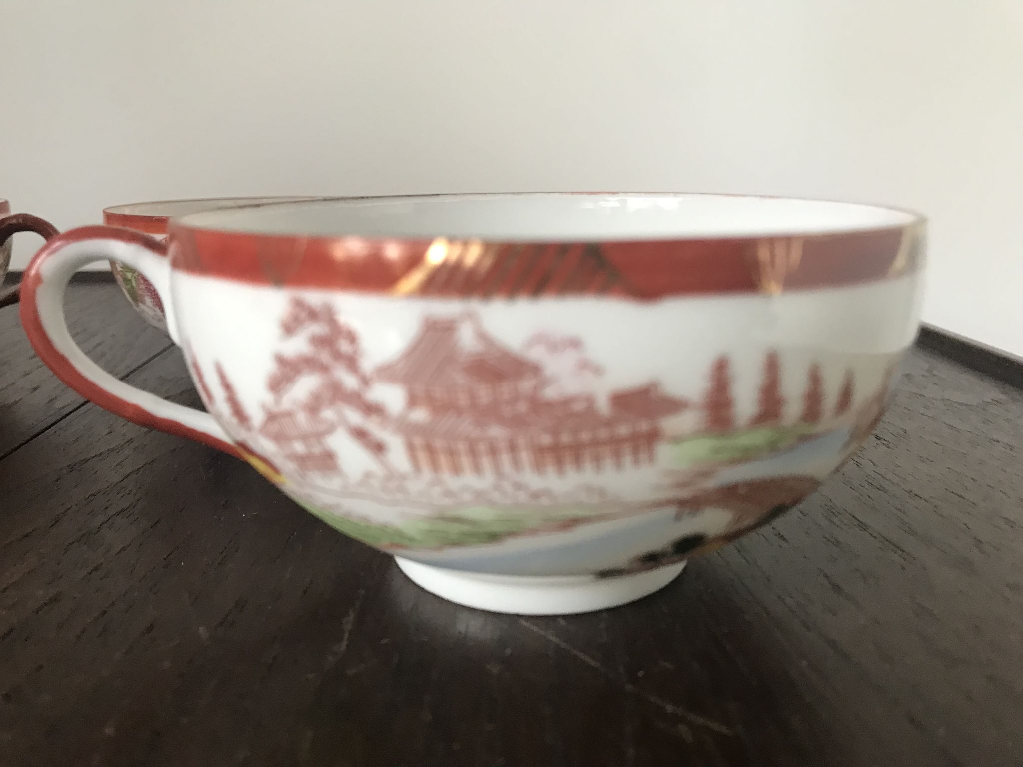Lot de 4 tasses Porcelaine Japonaise