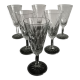 Set of 6 crystal bowls from the 60s