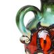 Fat Lava Vase Turquoise Orange West Germany Scheurich 490 25