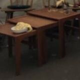 Scandinavian teak nesting table Design