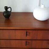 Commode coiffeuse Scandinave teck foncé