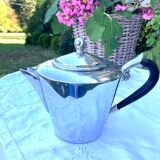 Bright tin teapot and ebony "Tin of the Manor"