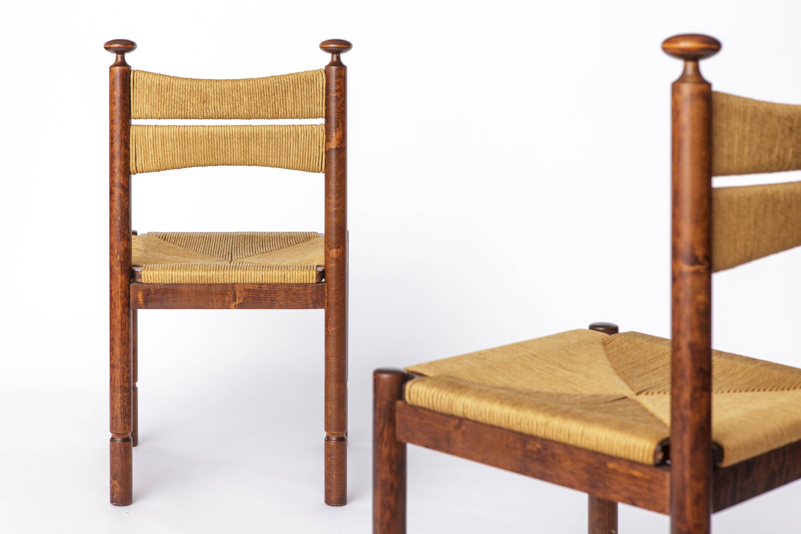 Lot de 4 chaises vintage ASKO Odessa, chaises de salle à manger finlandaises du milieu du siècle des années 1970