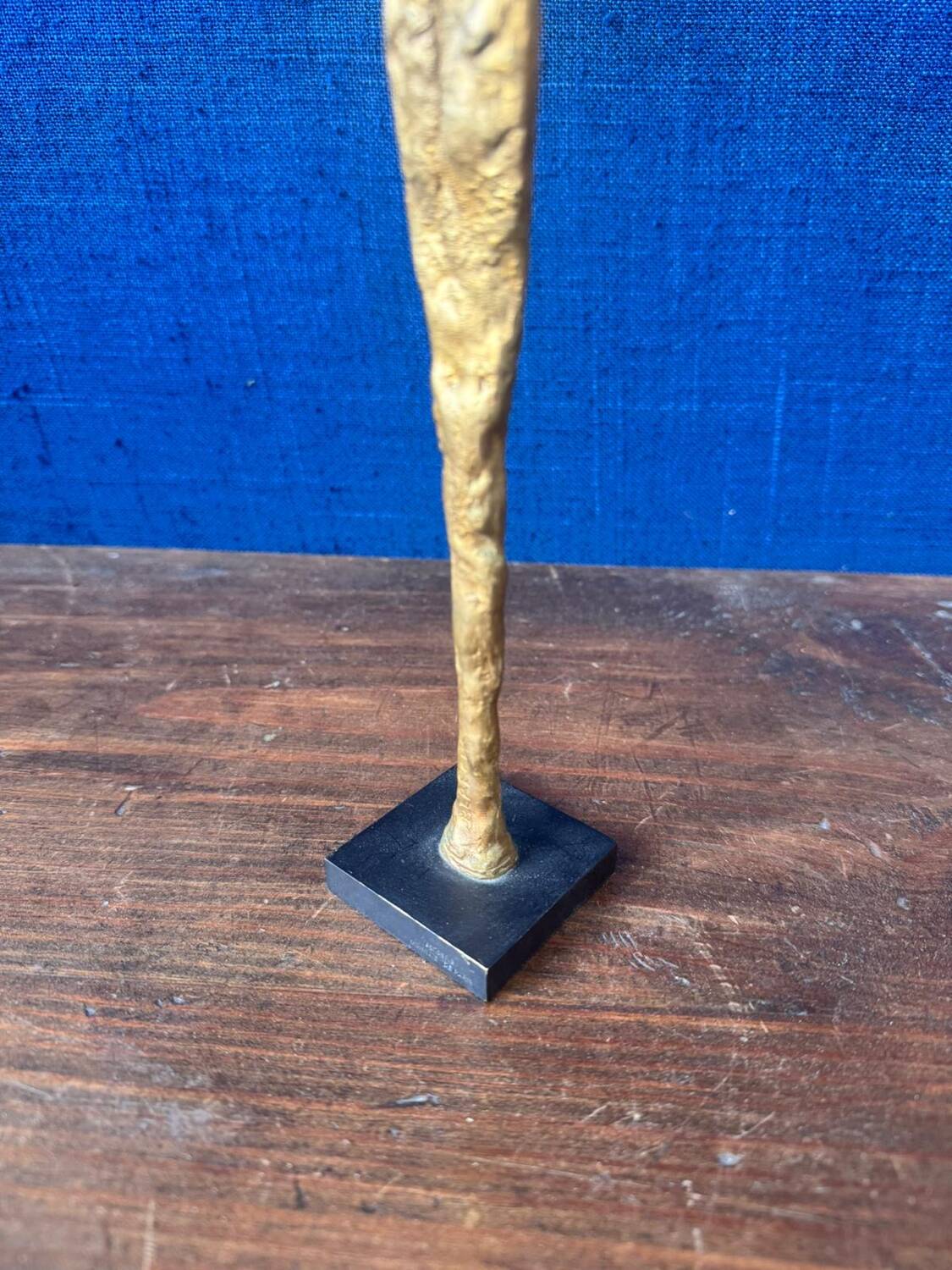 Female subject in gilded bronze, 1999 signed Claudine Berechel