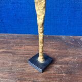 Female subject in gilded bronze, 1999 signed Claudine Berechel