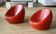 Pair of "space age" armchairs, fibreglass, 1960s