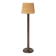 Wooden column floor lamp by Charles Dudouyt, 1940s