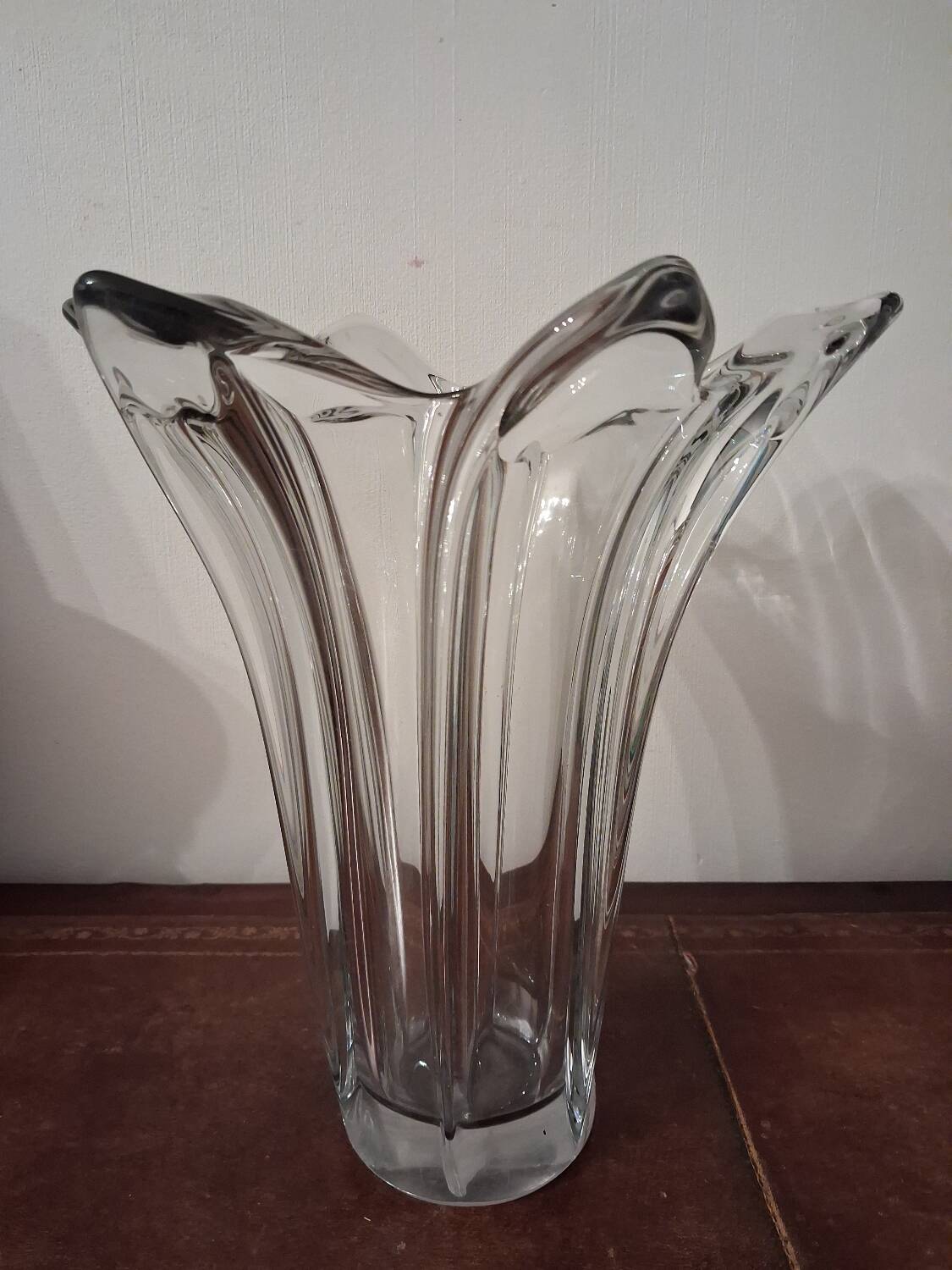 Large crystal vase Art Vannes