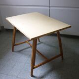 Table en rotin vintage