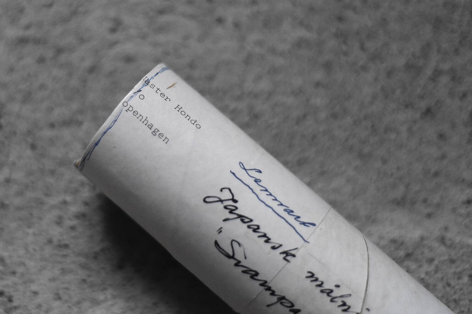 Japanese painting, Svampar, Mixed technique on artistic fabric, Denmark