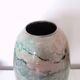 Large lacquered glass vase signed Jean-Noêl Bouillet