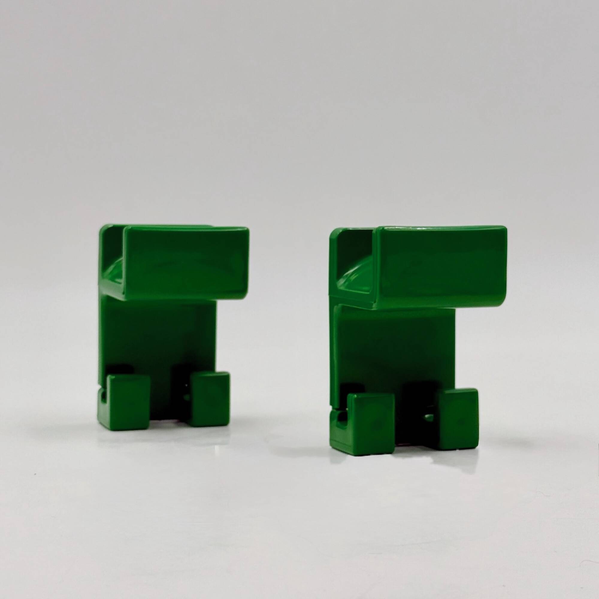 Green Wall Hooks by Olaf Von Bohr for Gedy 1970s