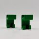 Green Wall Hooks by Olaf Von Bohr for Gedy 1970s