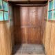 Antique wardrobe in solid pitch pine