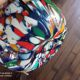 Ancient Murano vase in aventurine and murrina polychrome Italy circa 1940