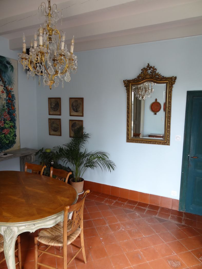 19th century gilded stuccoed wooden mirror 92x142cm