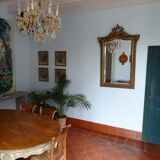 Miroir en bois stuqué doré XIXème siècle 92x142cm