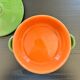 Green ceramic soup tureen