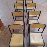 8 school chairs