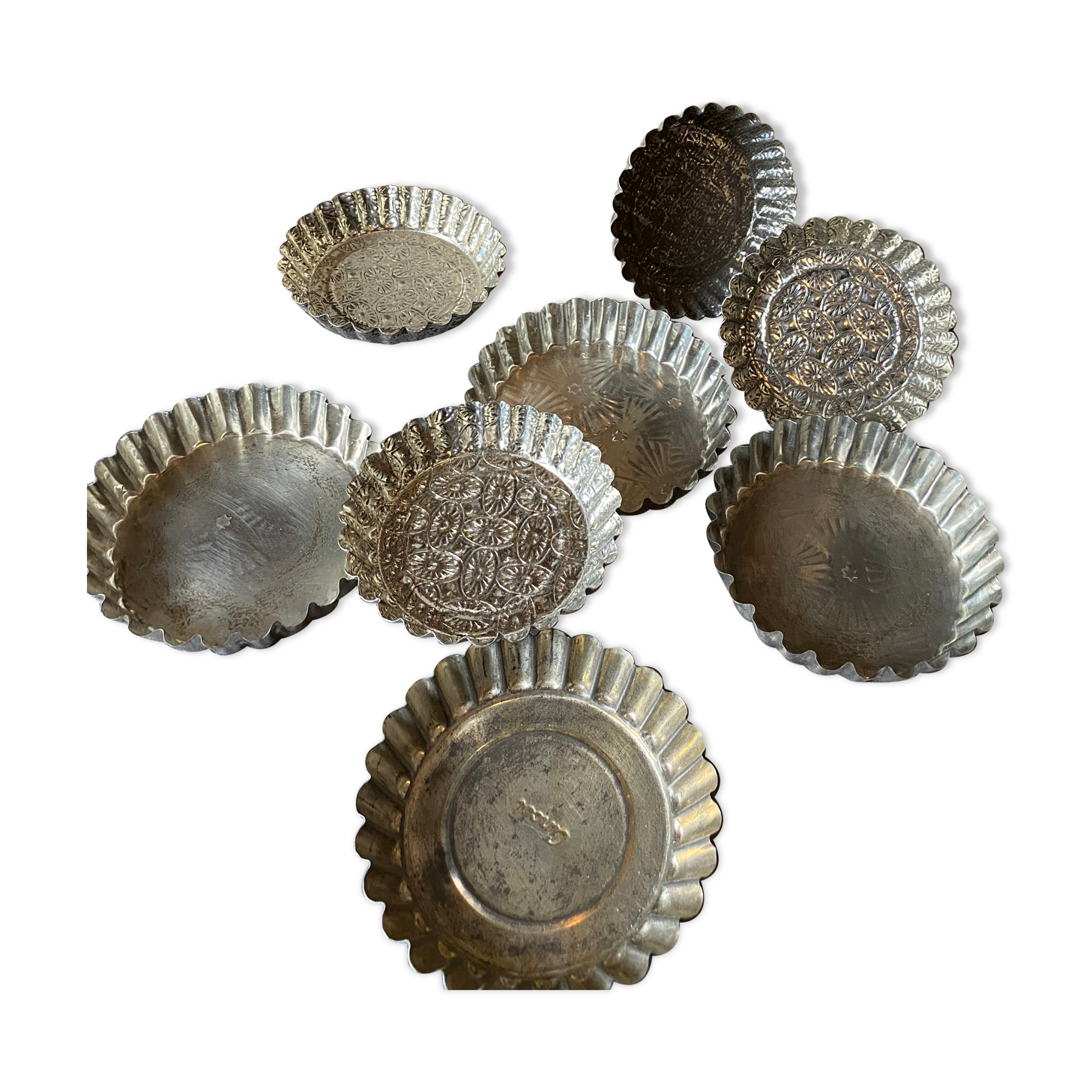 8 moules vintage tartelettes
