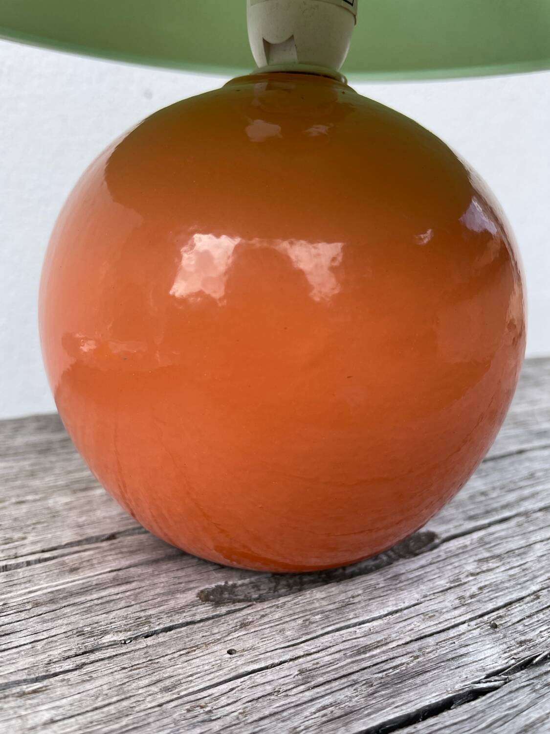 Two-tone ceramic bedside lamp 1980