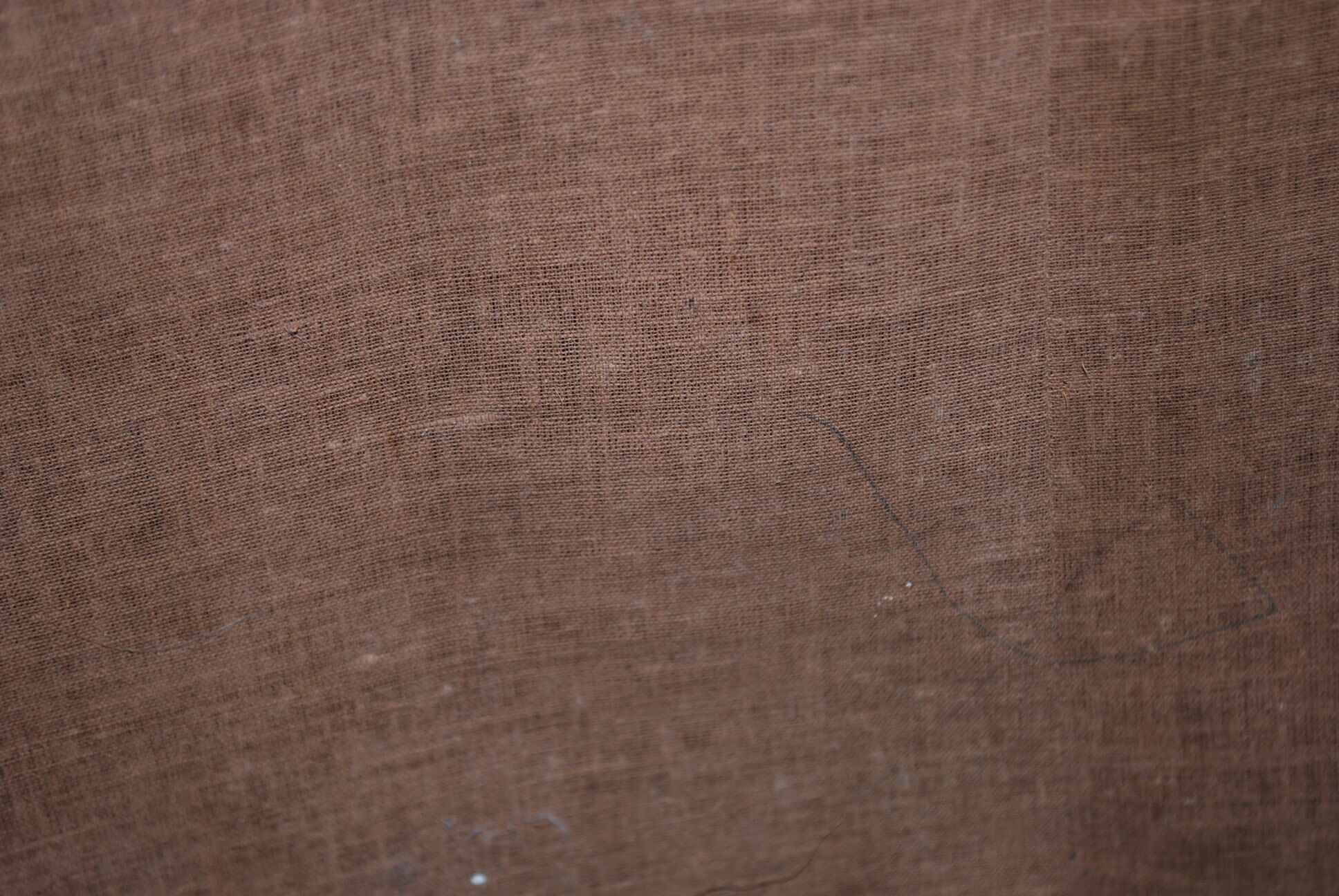 Fauteuil vintage année 40 rouge