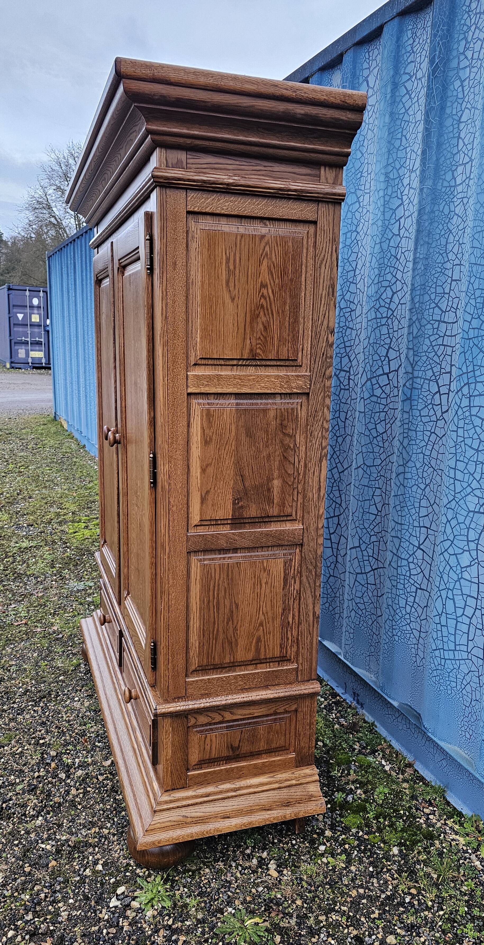 Oak wardrobe - wardrobe