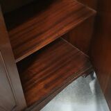 English showcase, two bodies, solid mahogany an of the 50s