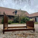 Magnificent Louis XVI style flamed mahogany bed Attributed to Gervais-maximilien Durand