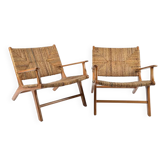 Paire de fauteuils "Hollywood" par Olivier de Schrijver, 1990