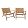 Pair of "Hollywood" armchairs by Olivier de Schrijver, 1990