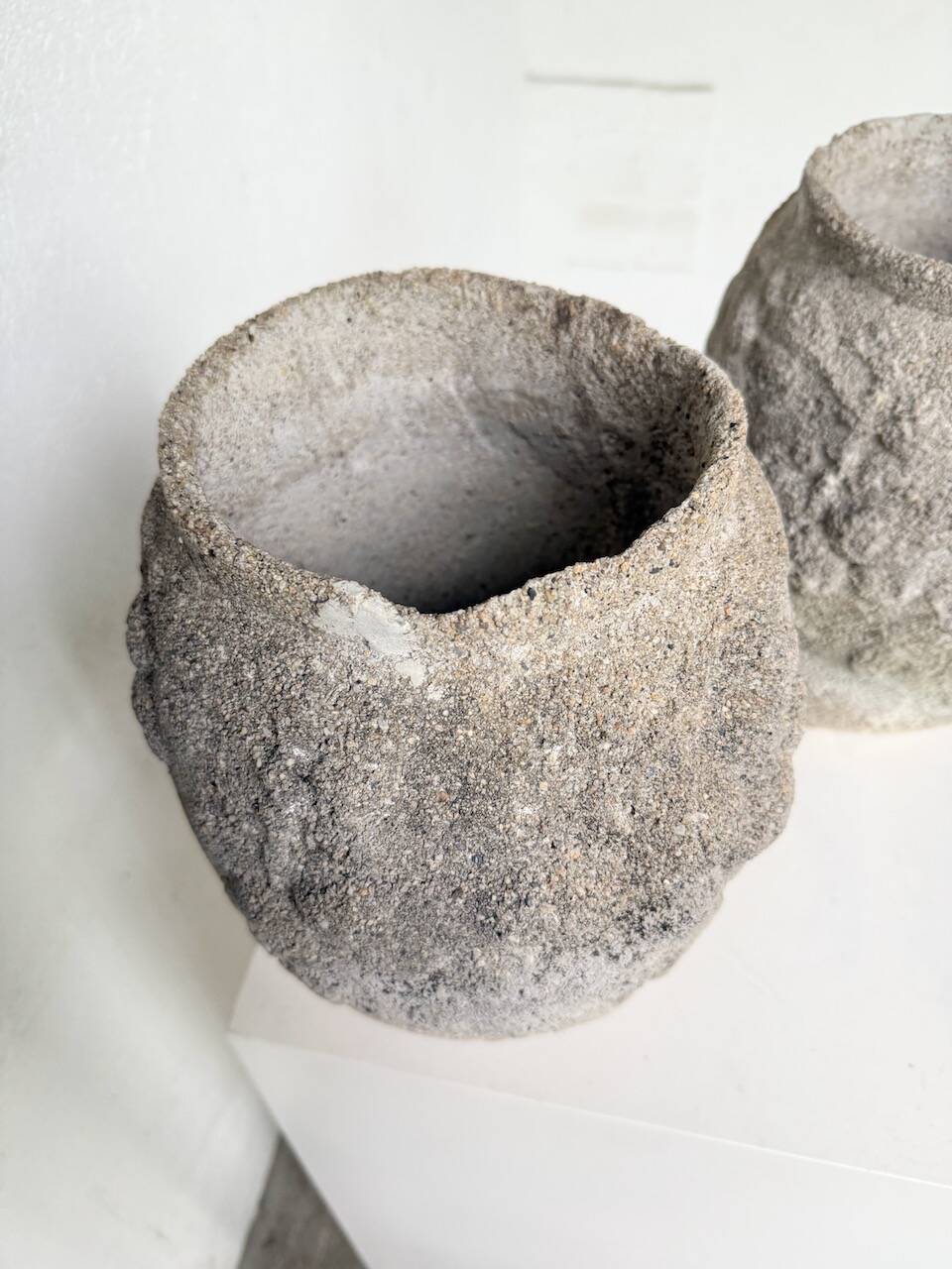 Pair of cement planters, 1900