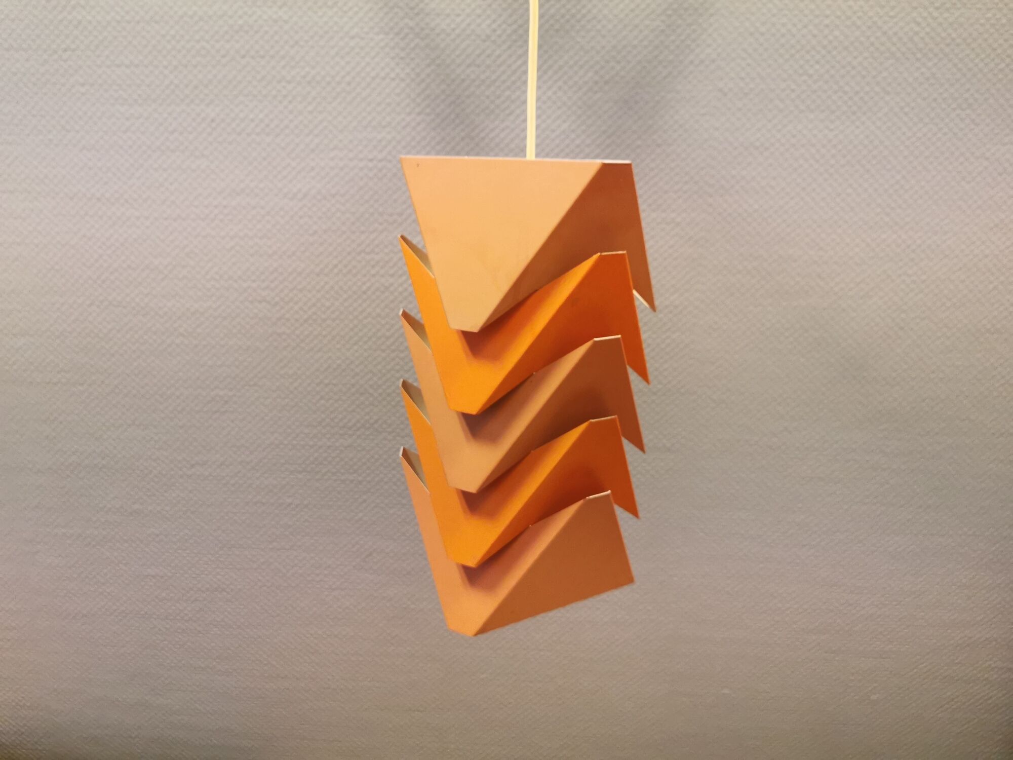 Hanging lamp, designed by the famous Louis Weisdorf, for Danish Lyfa in 1970, model EKKO