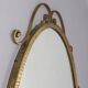 SPECCHIO DA PARETE VINTAGE ANNI 50 METALLO DORATO DESIGN PIER LUIGI COLLI