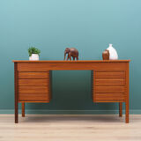 Bureau en teck, design danois, années 1970, fabriqué au Danemark