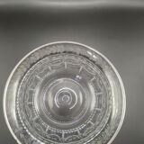 Assiette en verre et argent massif