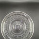 Solid glass and silver plate