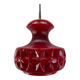 Red glass pendant by Peill and Putzler 1960