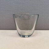 Large and heavy glass vase from Swedish Orrefors Glassworks.