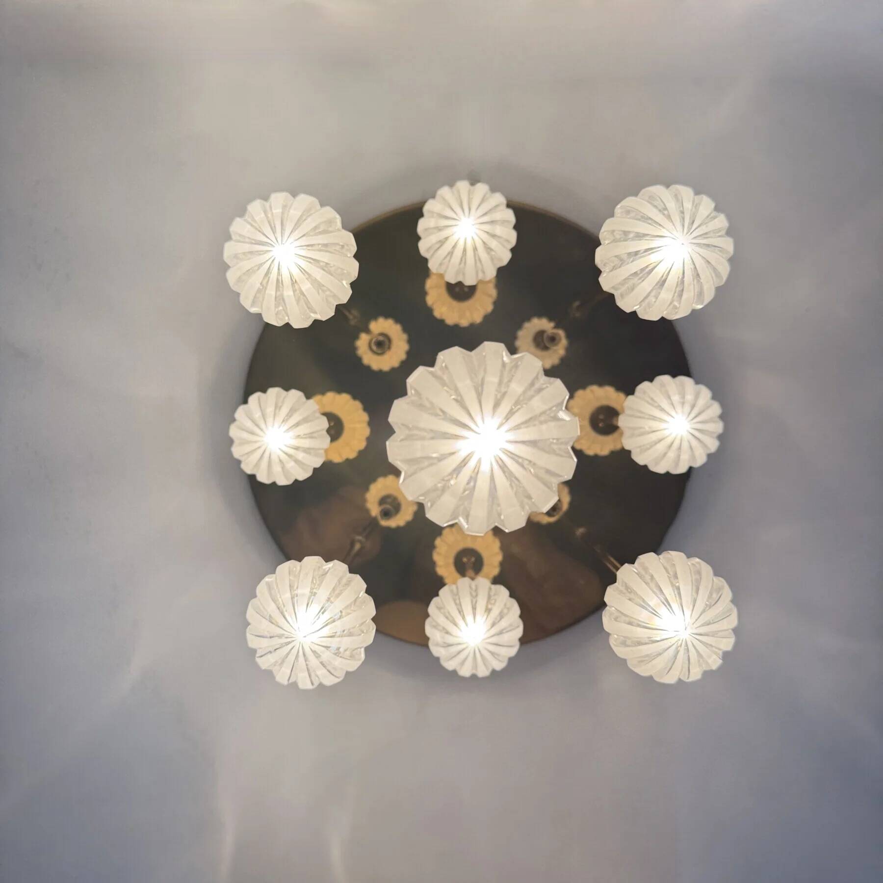 Mid-century design Christoph Palme ceiling lamp, 1980s