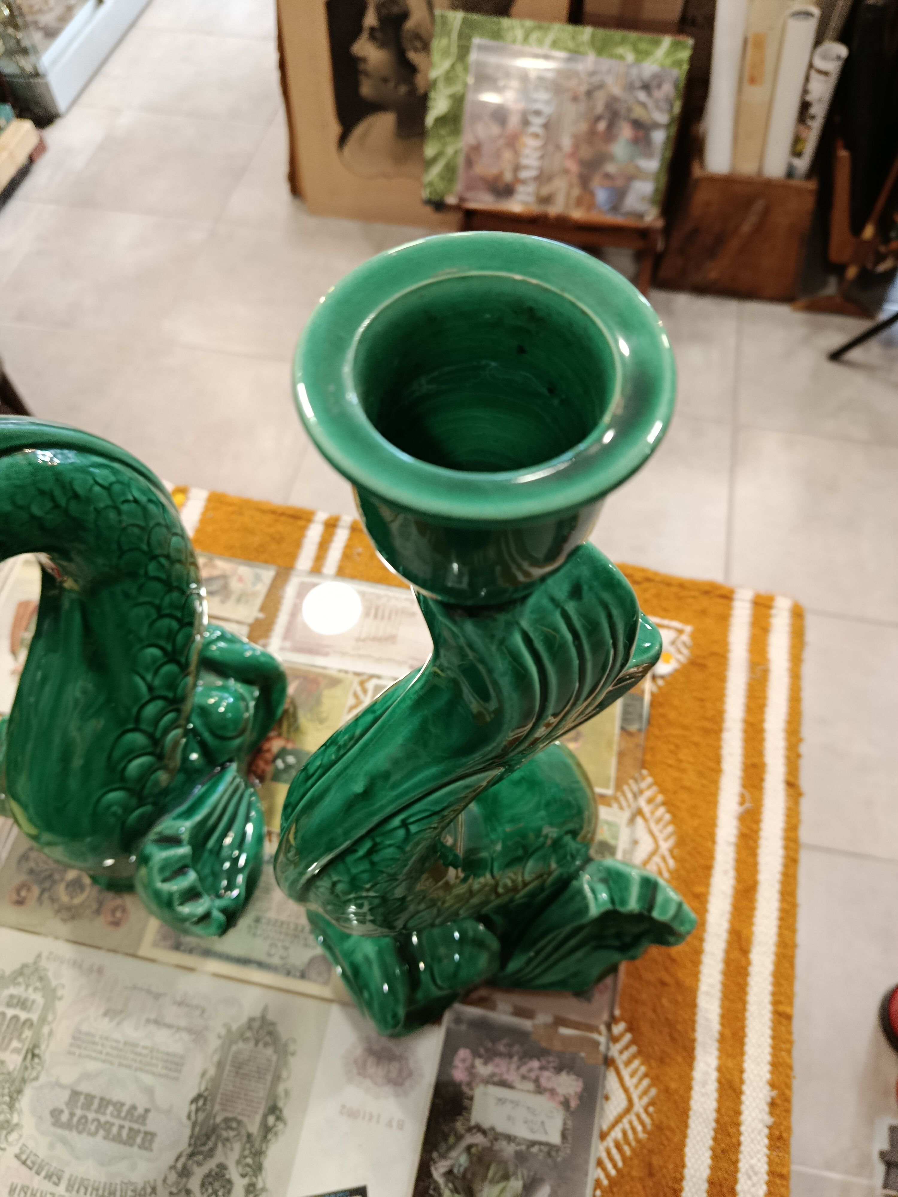 Paire de pieds de lampe Vallauris