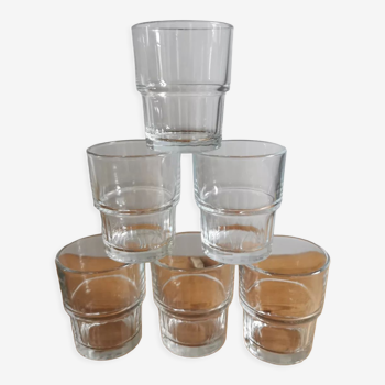 Service de 6 verres empilables