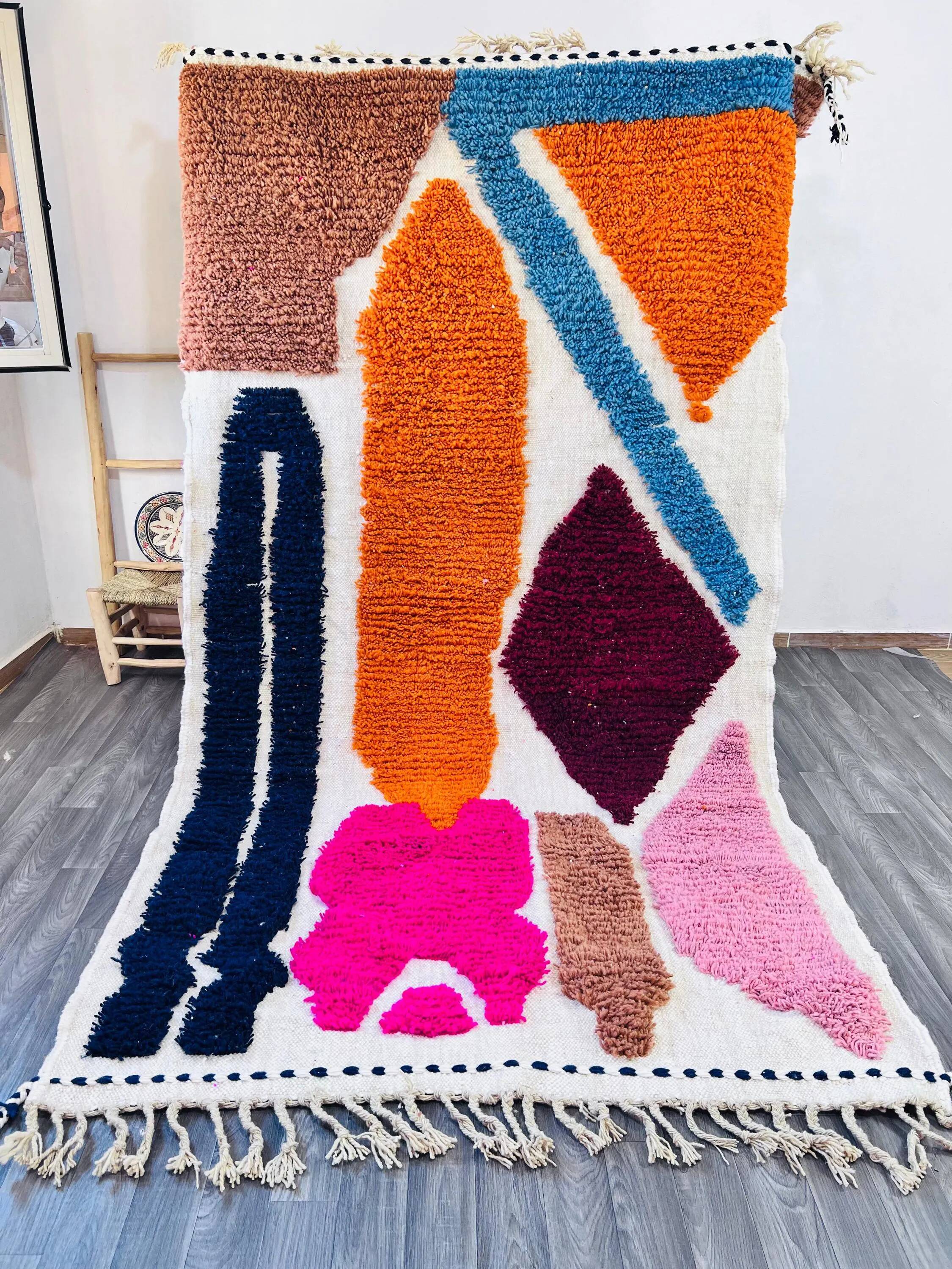 Traditional Moroccan wool rug 2.5 x 1.5 m