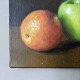 Oil painting on canvas still life apples countryside decoration