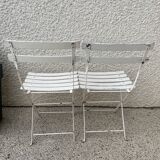 Pair of vintage folding chairs