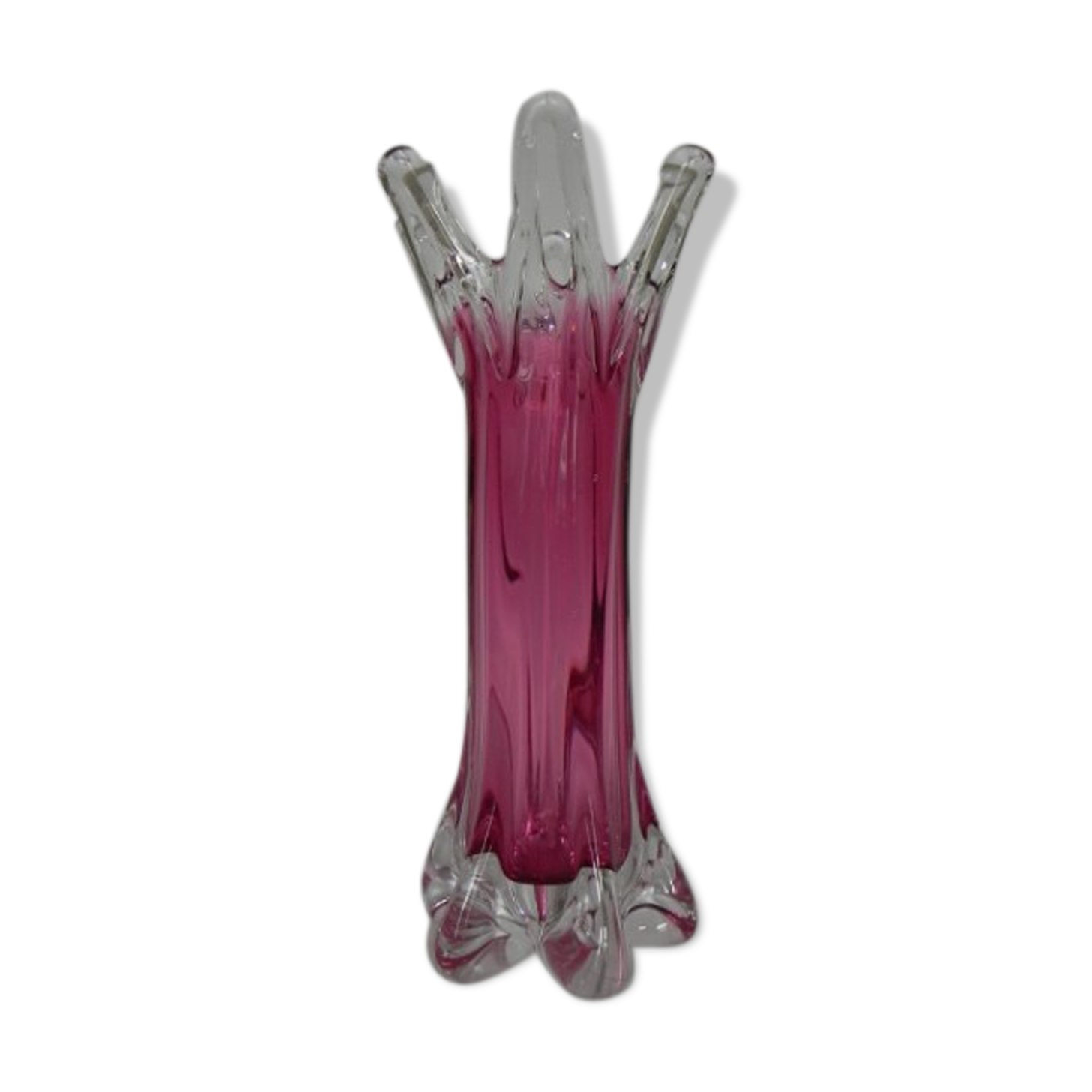 Vase vintage en verre Prima